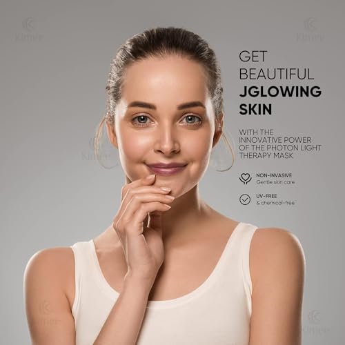Image of KIMEE LED Face Mask for Men and Women | Photon Therapy Mask with 3 Color Light Modes | Anti-Aging, Acne, Wrinkle Removal | Skin Rejuvenation and Glowing Skin Facial Care at Home(NOT RECHARGABLE)