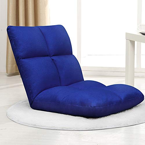 Fauteuil de sol pliable marron avec dossier réglable à 5 vitesses - 2