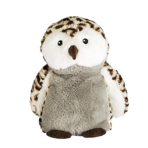 Pelucho - Bouillotte Peluche Hibou - Bien-Être, Chaleur et Douceur - Micro-Ondable - Grains de...
