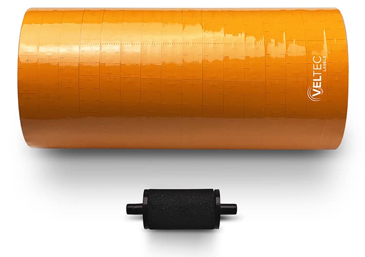 Étiquettes de traçabilité orange Veltec 16 rouleaux complets - 2