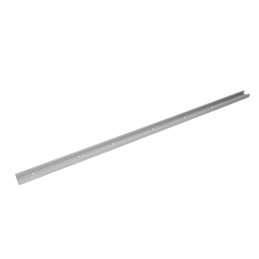 Lastra in lega di alluminio con scanalatura a T per , non porosa, strumento per la lavorazione del legno (scivolo da 1,22 metri, con viti in acciaio inox)