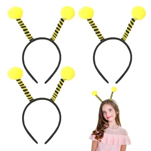 3 peças diadema de abelhas, acessórios de desempenho, acessórios de disfarces de abelhas, acessórios de conjunto de papéis, suprimentos para festas