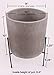 FINEHOUS Mid-Century Cement Planter with Stand Large – Plant Stand with Pot for Indoors