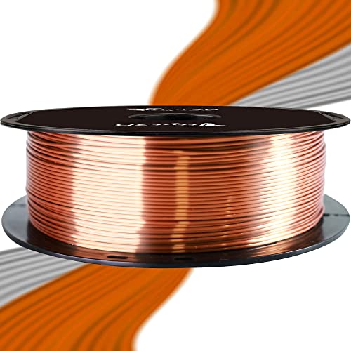 Image of Silk Shiny Metallic Copper PLA 3D Printer Filament, 1.75mm 1KG 2.2LBS Silk Metal Copper Feeling PLA Widely Compatible for FDM 3D Printer by TTYT3D