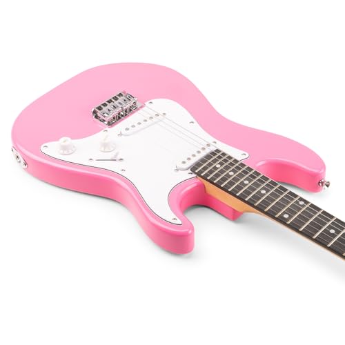 Max GigKit Junior Electric Guitar Starter Pack – Pink 3/4 Size, Beginner Electric Guitar Kit for Children 8-13, 21 Frets, 20W Amplifier, Tuner, Case, Picks and Accessories – Perfect for Learning - Image 6