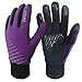 Produktbild FINGER TEN Handschuhe Kinder (2-15 Jahre) Winter Frühling Licht dünn Für Jungen Mädchen Fahrrad Laufen Fußball Handschuhe Outdoor Sport Touchscreen Warm Winddicht rutschfest Paar S M L XL (L, Lila)