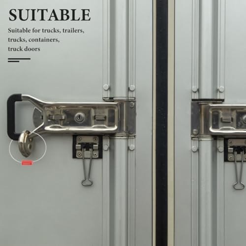 Healifty 100 StüCk Plomben Kunststoff Set Rot Plombe Kabelbinder Mit Numbered Kabelblombe Sicherheitsplomben Container Shipping Plomben-Sicherheit FüR Lkw AnhäNger