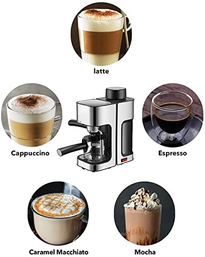 Máquina de café expreso Máquina de café Cafetera, máquina de café espresso con moldeado de leche, fabricante de café… - Imagen 7
