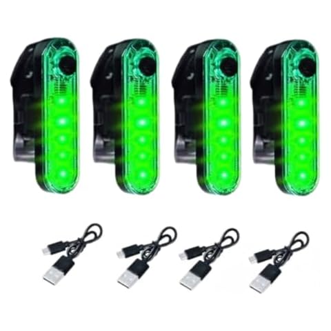 FICBOX LED Boat Light,LED Navigation Lights Kit for Boat Kayak, Stern Lights Battery Operated, Rechargeable LED Lights, Bike Tail Light, 4 Light Options (Green) Cover