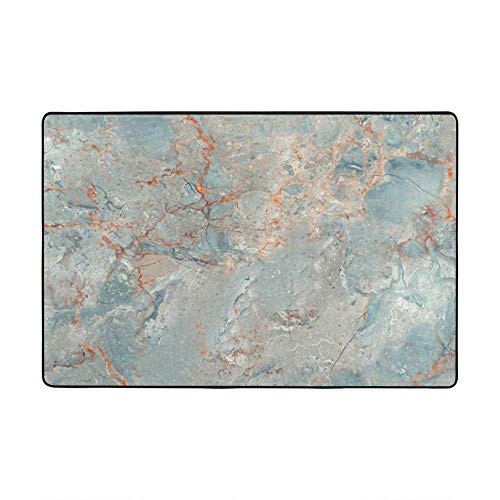 Tapis de salon velours corail Ruchen texture marbre et granit de qualité