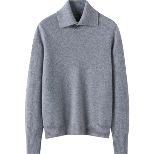 Women's Henley Pullover Sweater Long Sleeve Turndown Collar A Classic