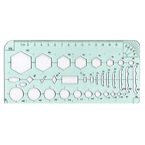 Engineering Circle Screws Nuts Bolts Screws Symbols Drawing Template