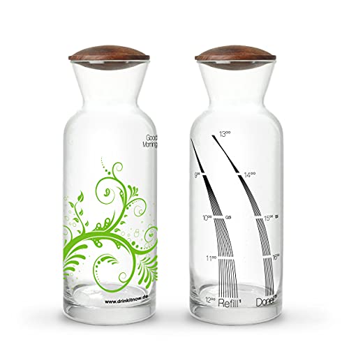 Preisvergleich Produktbild drinkitnow Karaffe 1l"Floral"