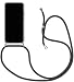 Produktbild Handykette Kompatibel für OnePlus Nord CE 5G (6,43") Hülle, Silikon Transparent Handyhülle mit Kordel zum Umhängen Necklace Hülle mit Band Schutzhülle Halsband Hülle mit Umhängeband, Schwarz