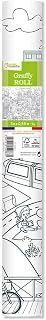 Avenue Mandarine - Ref GY083C - Graffy Roll 5m Colouring Poster - Ecological City - 90gsm Drawing Paper, 50cm Design Repeated 10 Times, Ideal for Group Activities