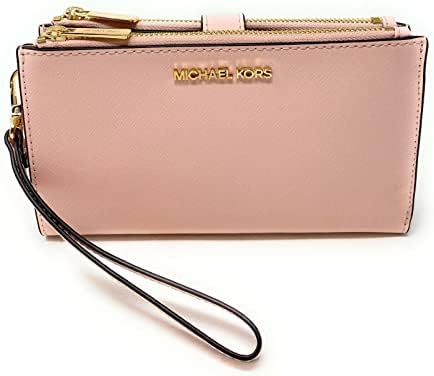 Michael Kors Women's Jet Set Travel Double Zip Wristlet (powder blush)