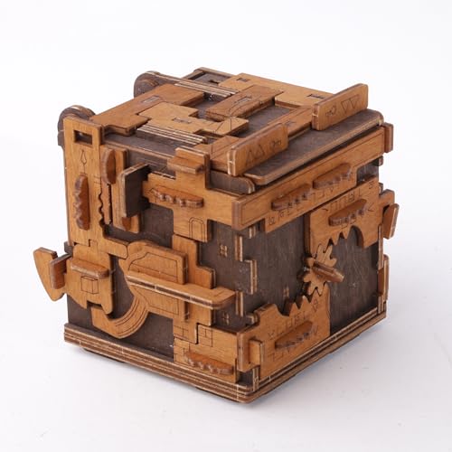 Jeu de Societe en Bois : Maquette Boîte Casse-Tête Difficile 3D - 4
