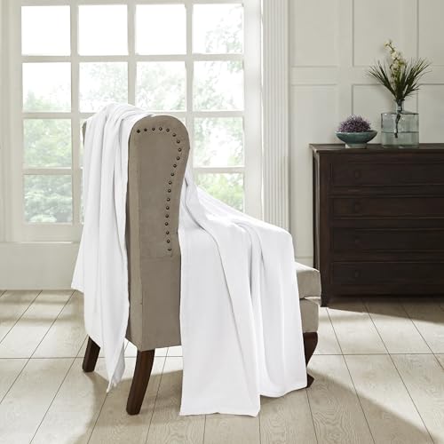 Couverture en coton gaufré contre les nuits trop chaudes au lit