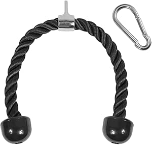 serveuttam Tricep Pull Down Rope Cable Attachments with Snap Hook – 28 ...