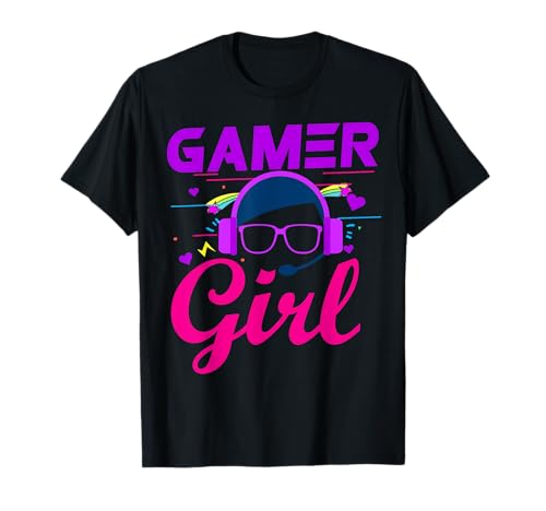 Gamer Girl - Camiseta de videojuegos para niñas y jugadores Camiseta