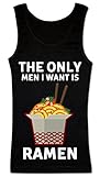 Directo a la prenda print The Only Men I Want Is Ramen Camiseta sin Mangas para Mujer Extra Large