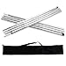 Acenilen Replacement Tent Poles - Set of 2, Adjustable Galvanized Rods for Camping Tarps, Shelters, Hiking, Backpacking, Portable Tent Poles Rods