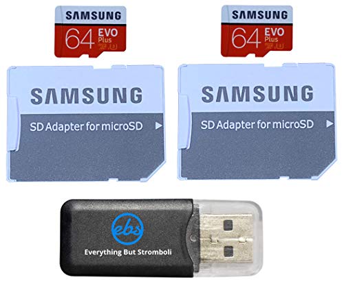 Samsung Evo Plus 64GB MicroSD Memory Card (2 Pack) Works with GoPro Hero