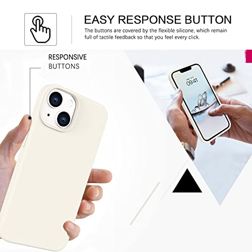 Coque protection iPhone 14 silicone BENTOBEN étui dos rigide avec microfibre - 6
