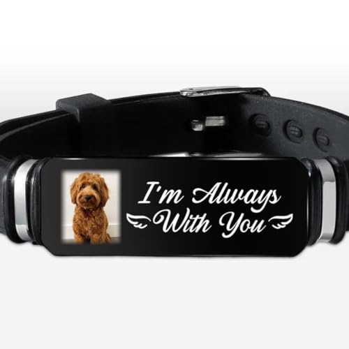 Custom Photo Always With You - Memorial Personalized Custom Engraved Bracelet - Sympathy Gift For Family Members2
