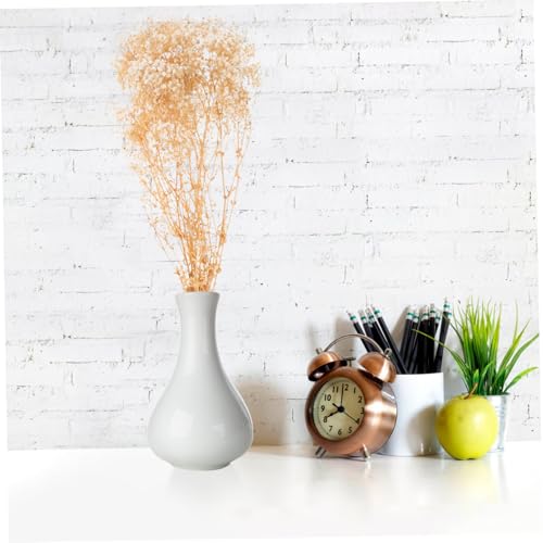 Bouquet de flores secas Babysbreath blanco natural para decoración miniatura 5