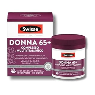 Swisse Donna 65+ Multivitaminico, Integratore Alimentare Multi-nutriente per Supportare l'Alimentazione delle Donne over 65, 30 Compresse