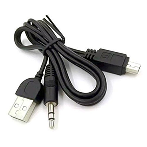 EAGLEGGO Adaptador Cable Aux 3.5mm a Mini USB miniatura 2
