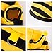 Selena Dog Bee Antennae Costume Hoodies Cute Bee Stripes Cat Kitten Pet Apparel (XX-Large,Yellow&Black)