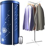 Séchoir portable, 1000W Séchoir portatif, Machine de séchage portable pour vêtements avec minuterie, Mini sécheuse pour Appartements, Dorms, RV