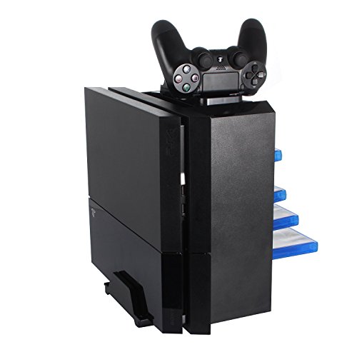 image for Amever-PS4 Storage Tower Holder Stand & Dual Charger Dock for Sony Dua