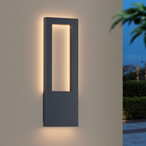 Aipsun 30W Applique Murale Exterieur/Intérieur,Lampe Murale Éclairage 3000K Blanc Chaud Ip65 Étanche| Appliques Murales Rectangulaires Pour Terrasse...