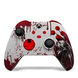 Draw my Pad Manette pour Xbox Series Custom, Bluetooth, Compatible avec Xbox One/Xbox Series S/X et PC, Manette pour Xbox Series Personnalisée Blood