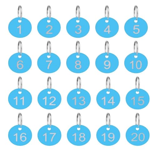 Étiquettes numérotées en alu pour ne plus perdre vos clés - 2