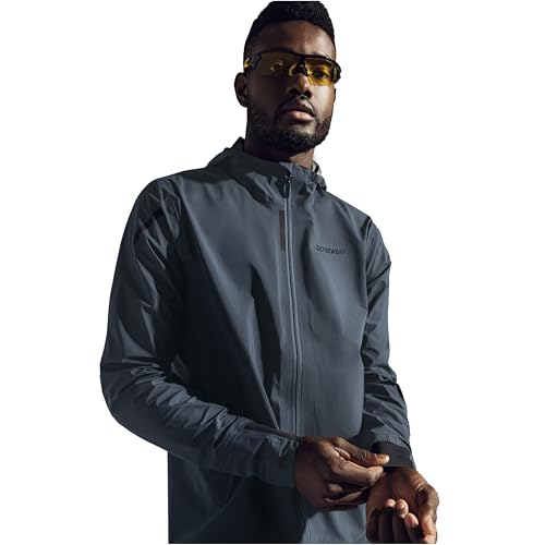 GOREWEAR Concurve GORE-TEX Men’s Running Jacket | Waterproof, Lightweight, Breathable | Packable Rain Jacket with Hood Lab Graphite Extra Large