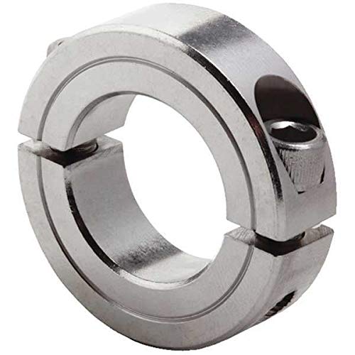 Shaft Collar, Clamp, 2Pc, 1-3/8 in, Ss