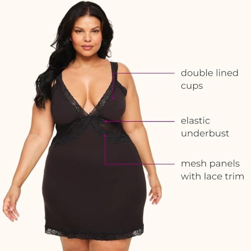 Adore Me Primrose Slip - XS-4X Regular & Plus-Size Slip Dress Lingerie With Lined Cups, Lace & Adjustable Straps2