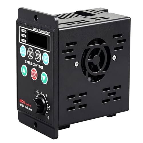Convertidor de frecuencia, convertidor de frecuencia VFD 220V entrada monofásica salida trifásica, inversor, controlador de velocidad VFD para control de velocidad de motor 750W CA 220V