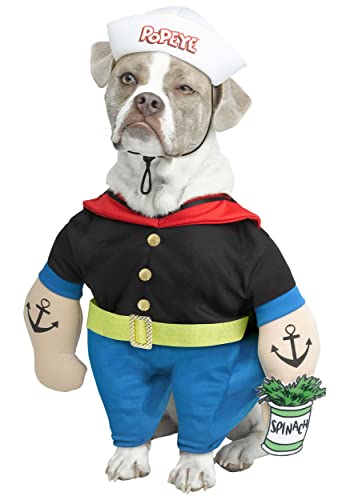 Disfraz para perro Popeye, Multicolor, talla Small
