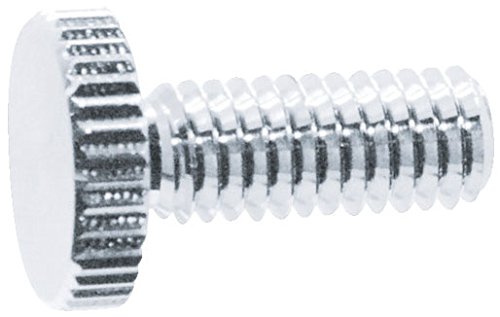 TRUSCO DS-AB210 Decorative Flat Machine Screws, Low Head, Vertical Knurled, M6, Φ0.6 inches (16 mm), L15, Pack of 1