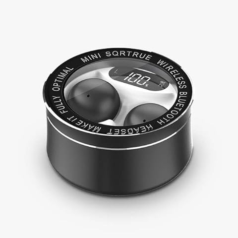 Loluka Invisible Earbuds LED Power Display Wireless Waterproof Touch Control Tiny Earbuds for Small Ears Bluetooth 5.0 Smallest for Music Cover