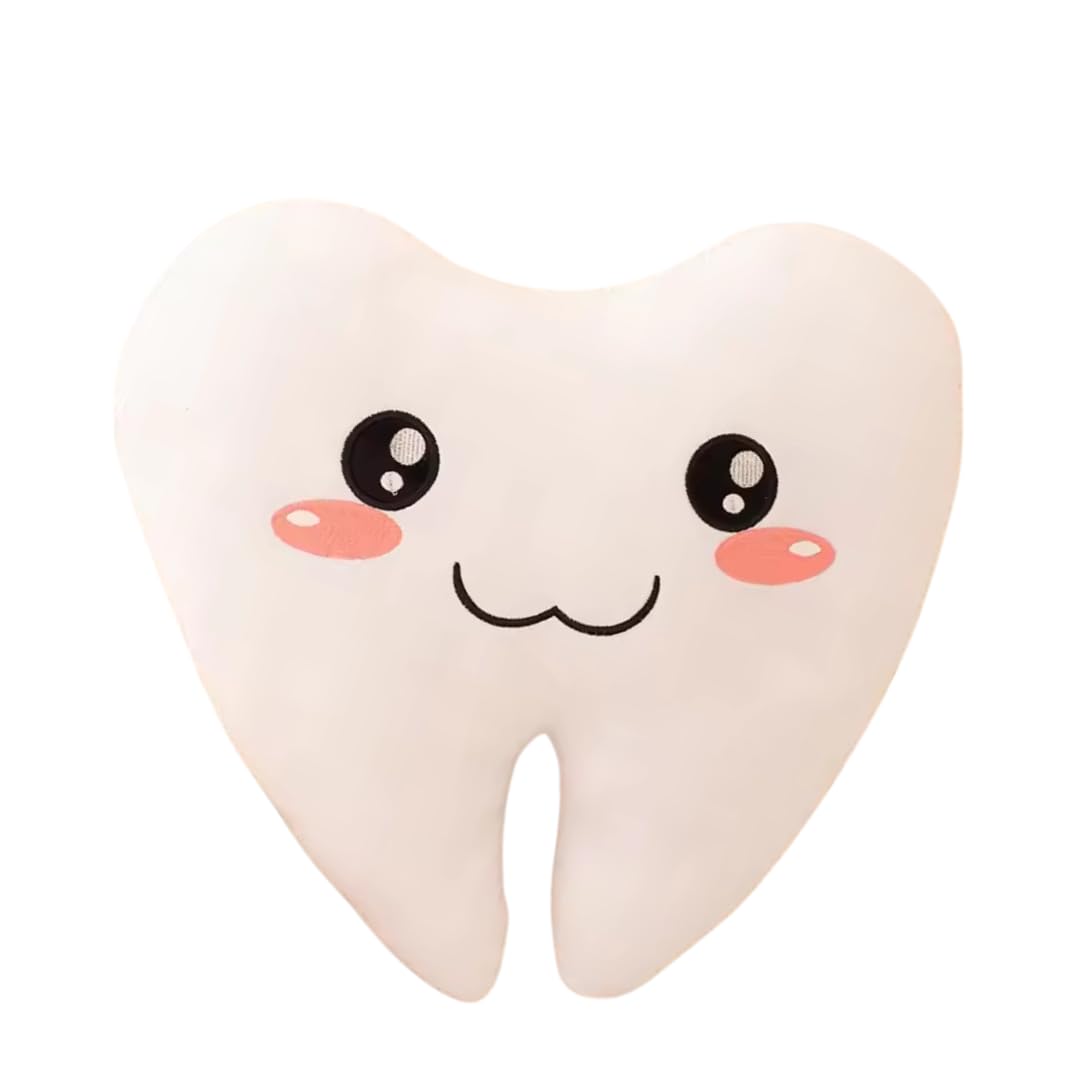 Cute Smiling Teeth Plush Pillow Soft Dental Education Toy Cozy Comfort Cushion for Kids Adults Fun Decor Office Home-image-22