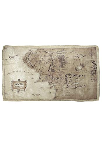 Lord of the Rings Middle Earth Map Lightweight Scarf