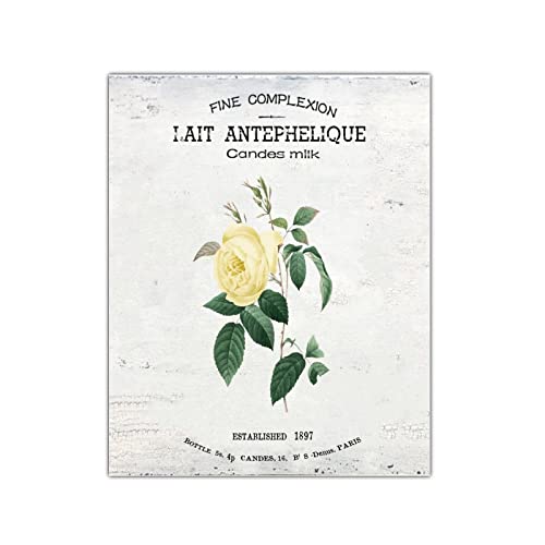 Panneau en bois vintage rose rustique bouquet de fleurs Paris
