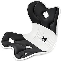 姿勢サポート 椅子【2024最新昇級 腰サポート 椅子】 DEZIYUA 骨盤サポートチェア 骨盤から腰をサポート 高反発メモリー綿 腰当て 姿勢補正 クッション 軽量 持ち運び簡単 椅子や床に置いて座るだけ 猫背改善 