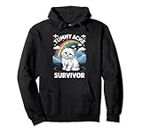 Photo Gallery tummy ache survivor cat felpa con cappuccio Photo Gallery tummy ache survivor cat felpa con cappuccio